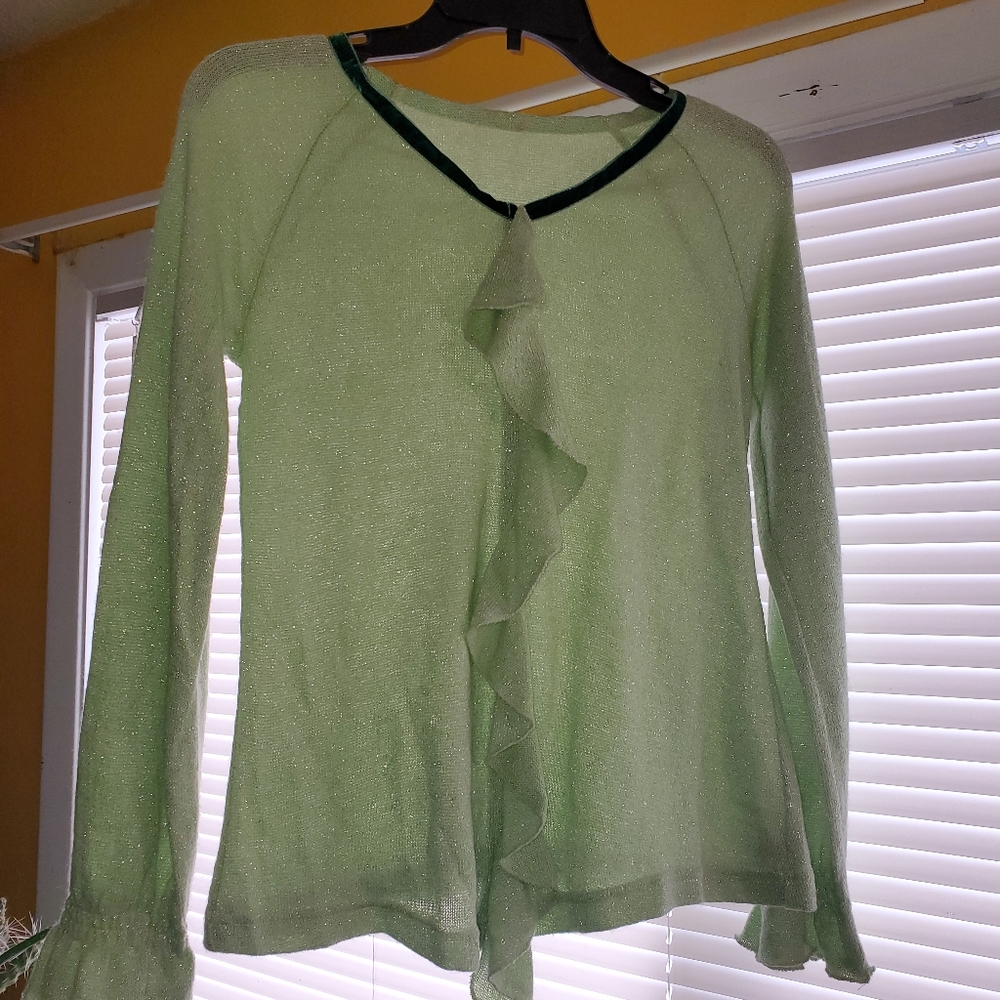 Lime Green NaNaQueen top blouse